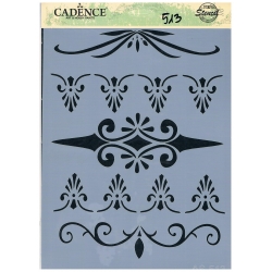 Szablon format A4   ( AS - 513 ) wzorki, szlaczki, ornamenty